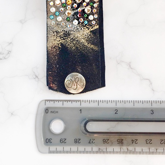 Carolin M. Rocha Leather & Swarovski Bracelet - Picture 4 of 4